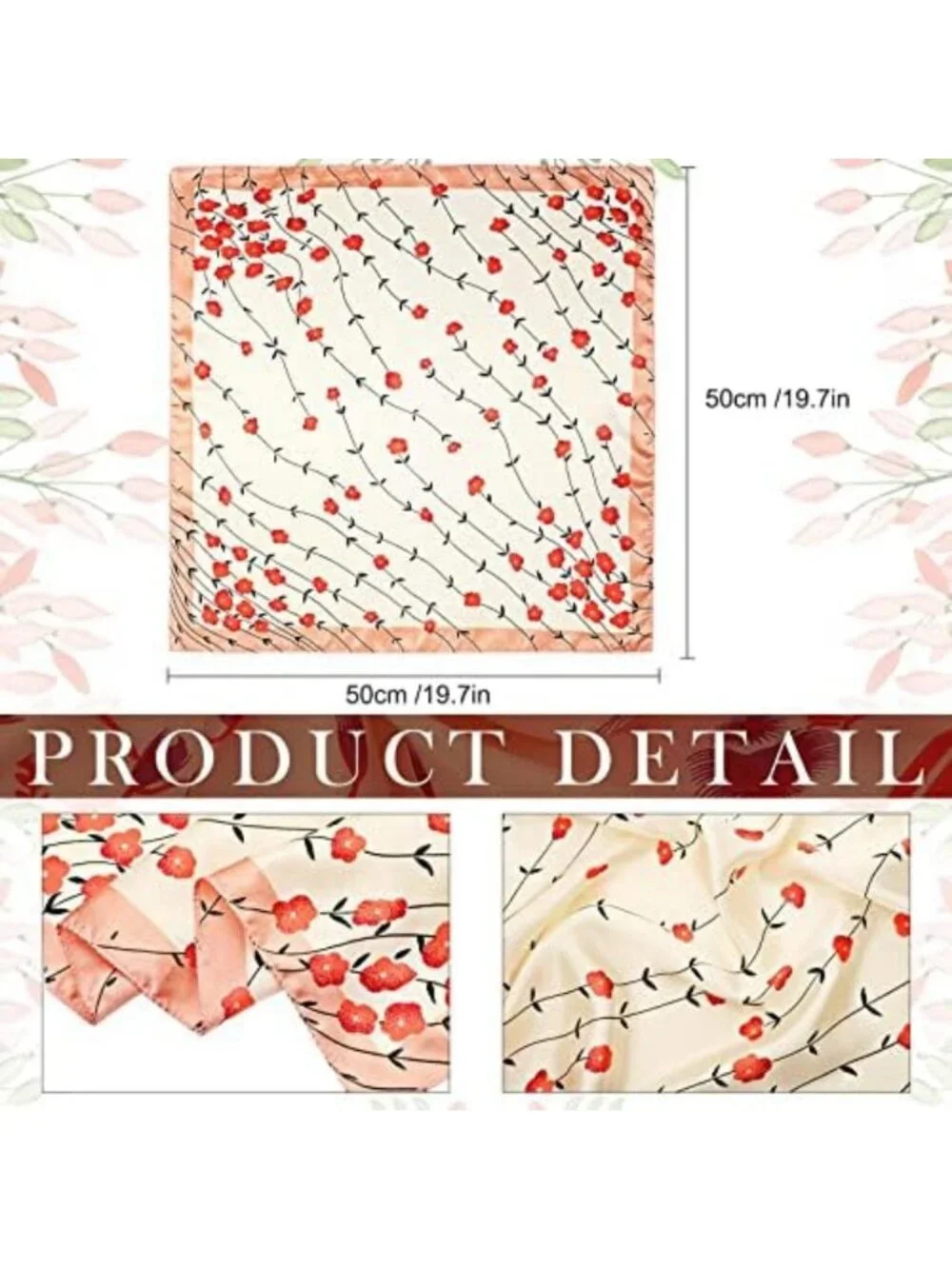40-Piece Women's Silk Scarf Set - Stylish, Versatile Accessories for Any Outfit